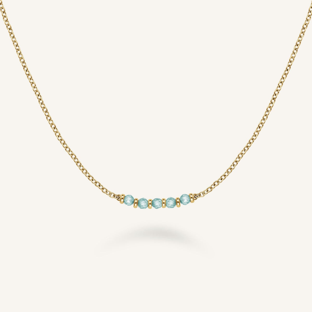 Collana con 5 pietre blu leftcolumn