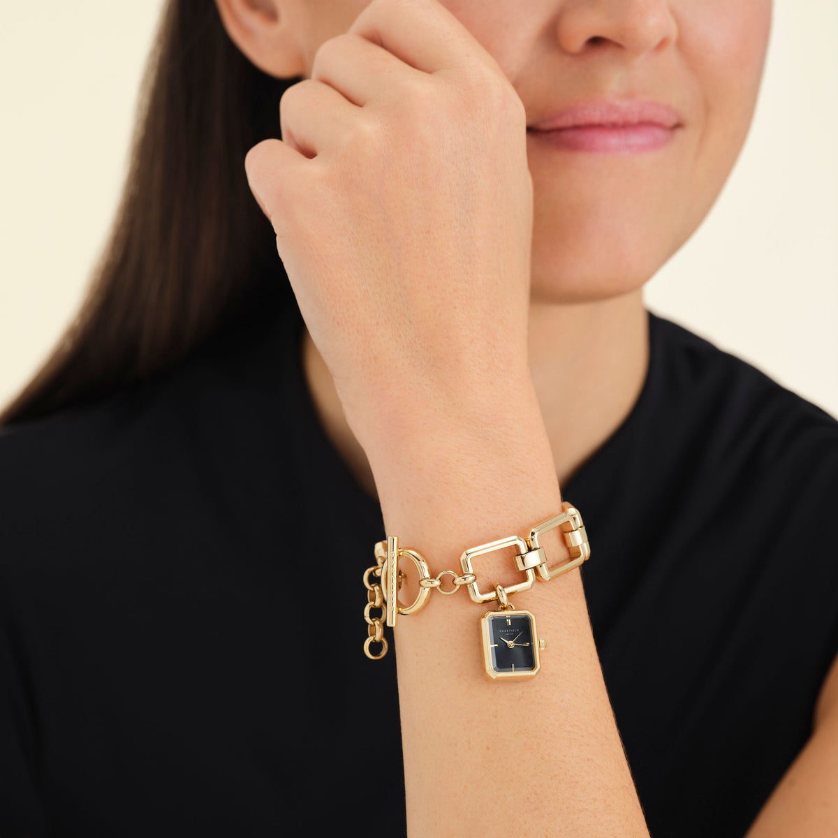 Octagon Chain Oro Nero Leftcolumn