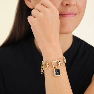 Octagon Chain Oro Nero Leftcolumn