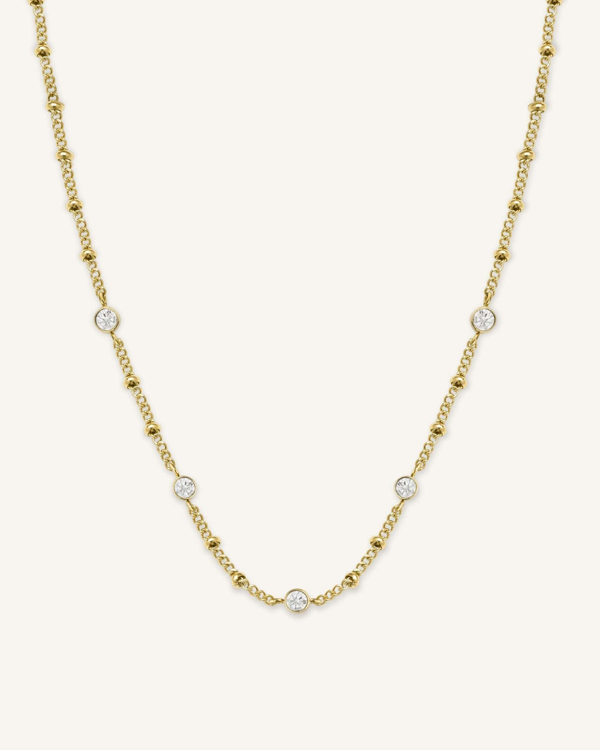 Girocollo Con Cristalli Oro leftcolumn