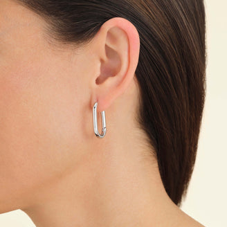 Orecchini Ovali In Argento leftcolumn