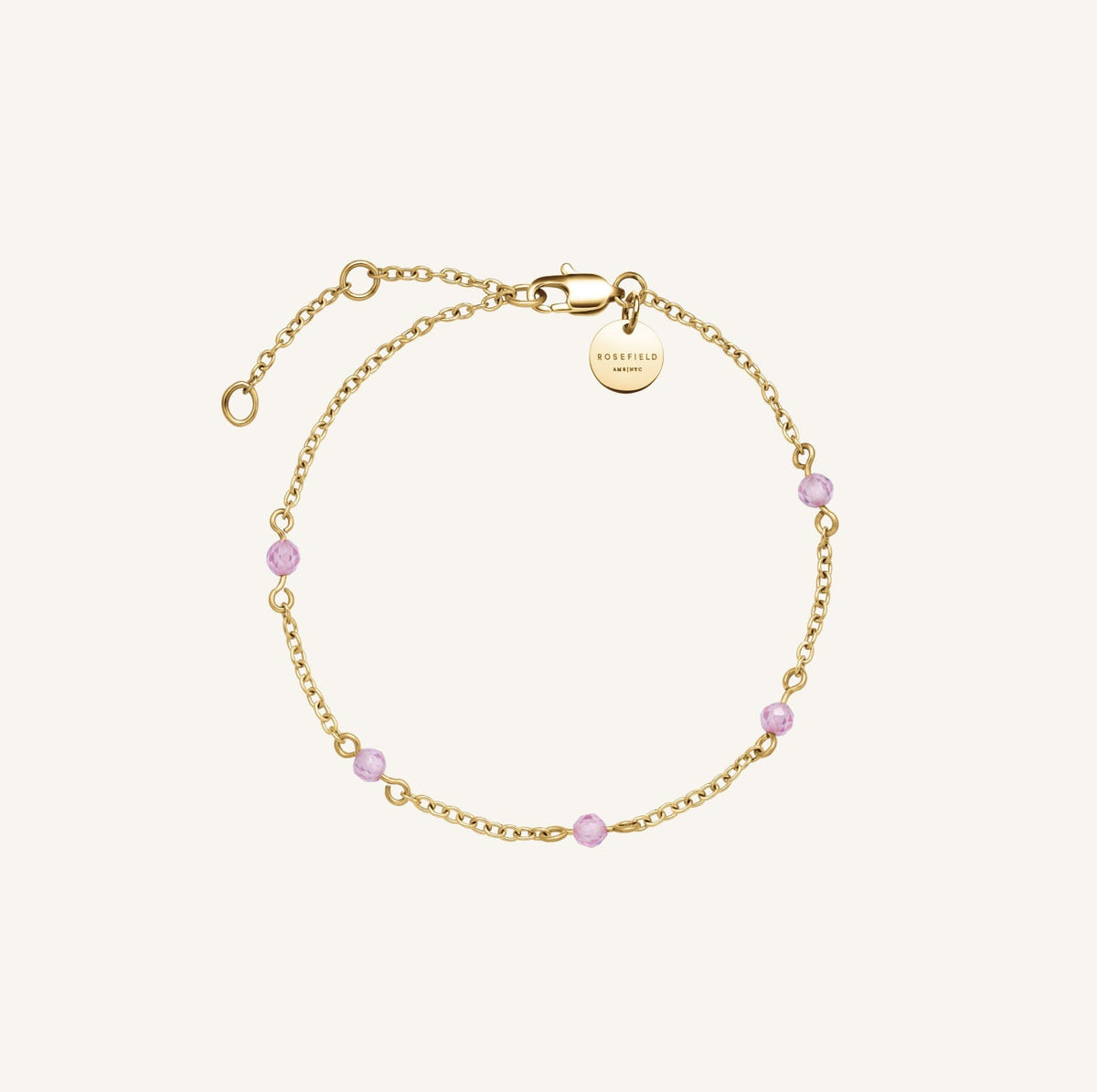 Bracciale con pietre rosa leftcolumn