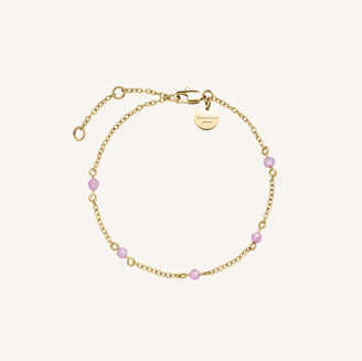 Bracciale con pietre rosa leftcolumn