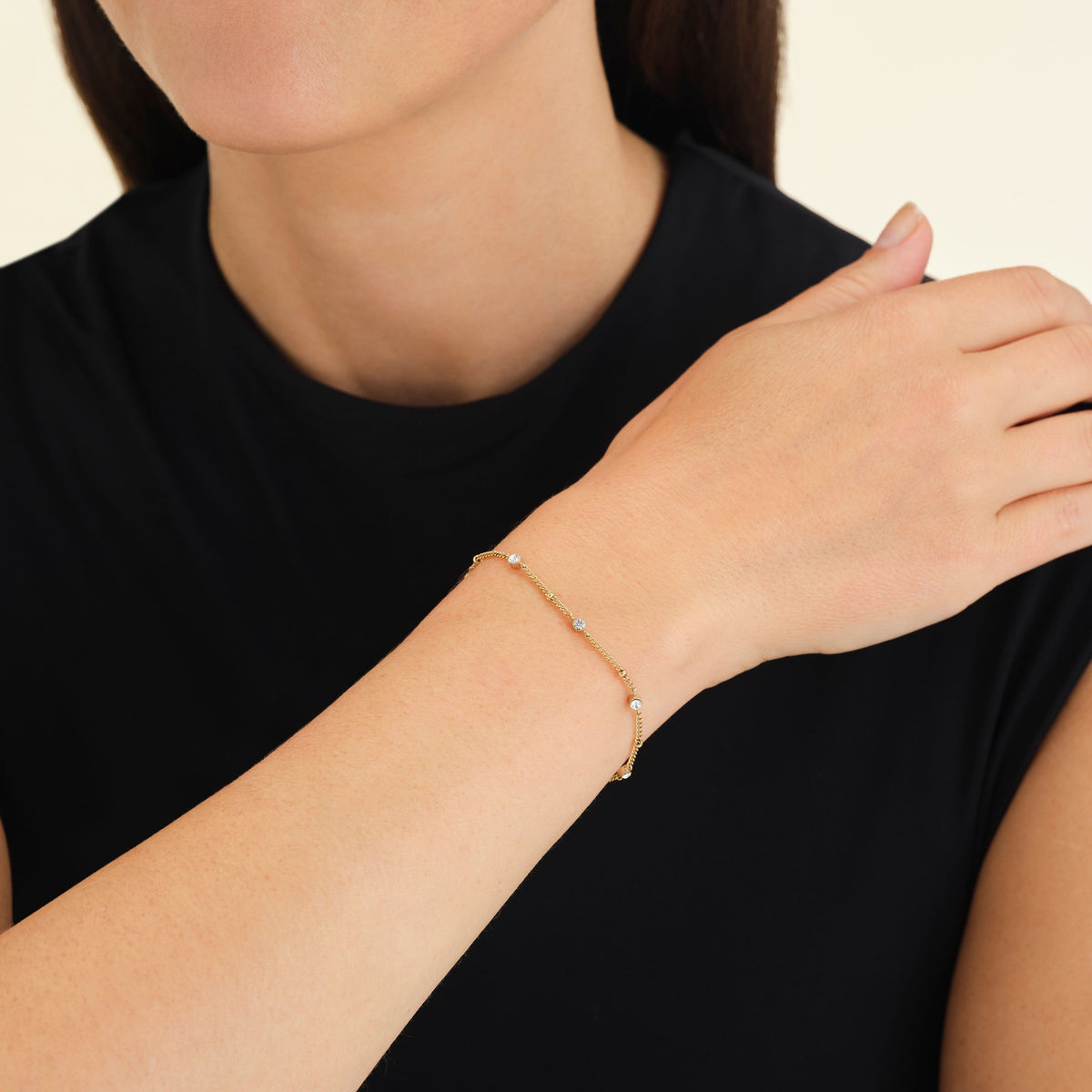 Bracciale Con Cristalli Oro leftcolumn