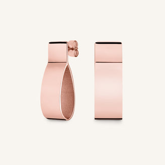 Orecchini Folded Charm Oro Rosa leftcolumn