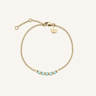 Bracciale con 5 pietre blu leftcolumn