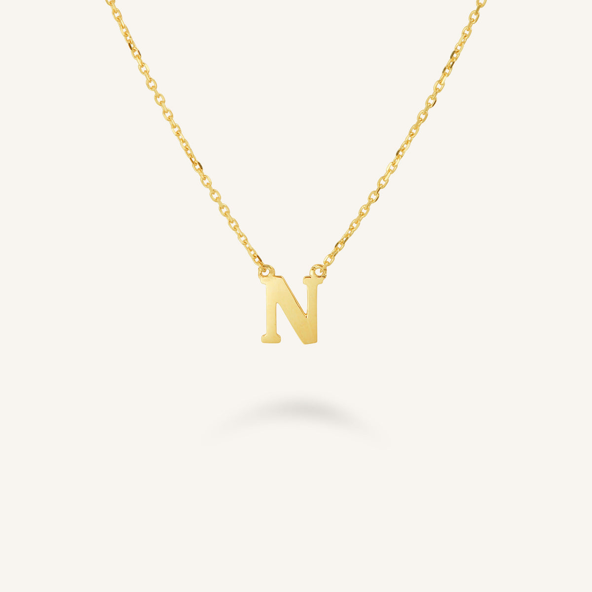 Initial Necklace N leftcolumn