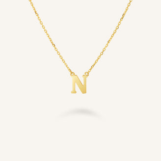 Initial Necklace N leftcolumn