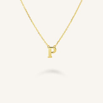 Initial Necklace P leftcolumn