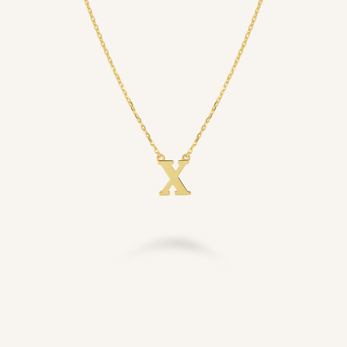 Initial Necklace X leftcolumn