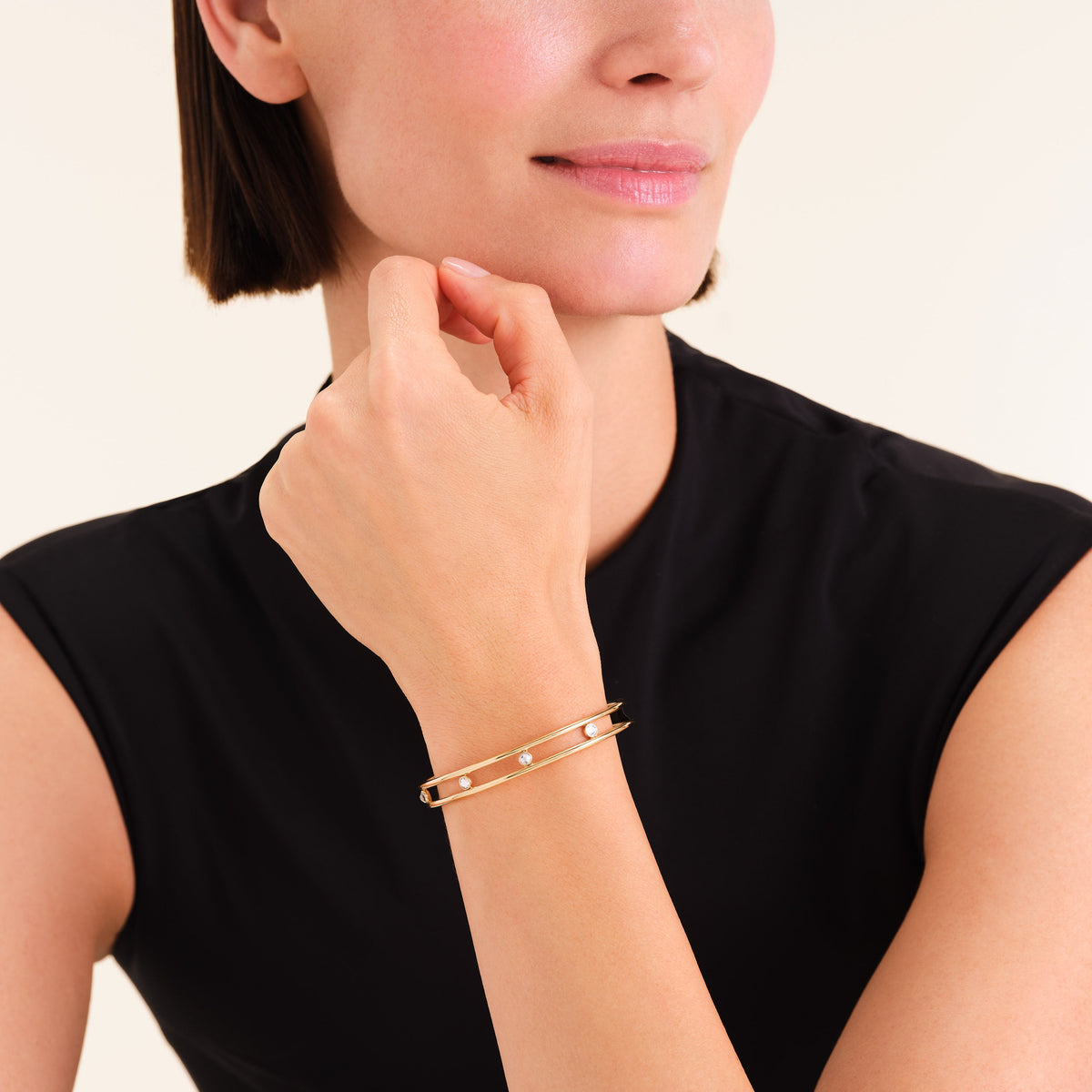 Bracciale Rigido Cristalli JB4CG-J1174,leftcolumn,