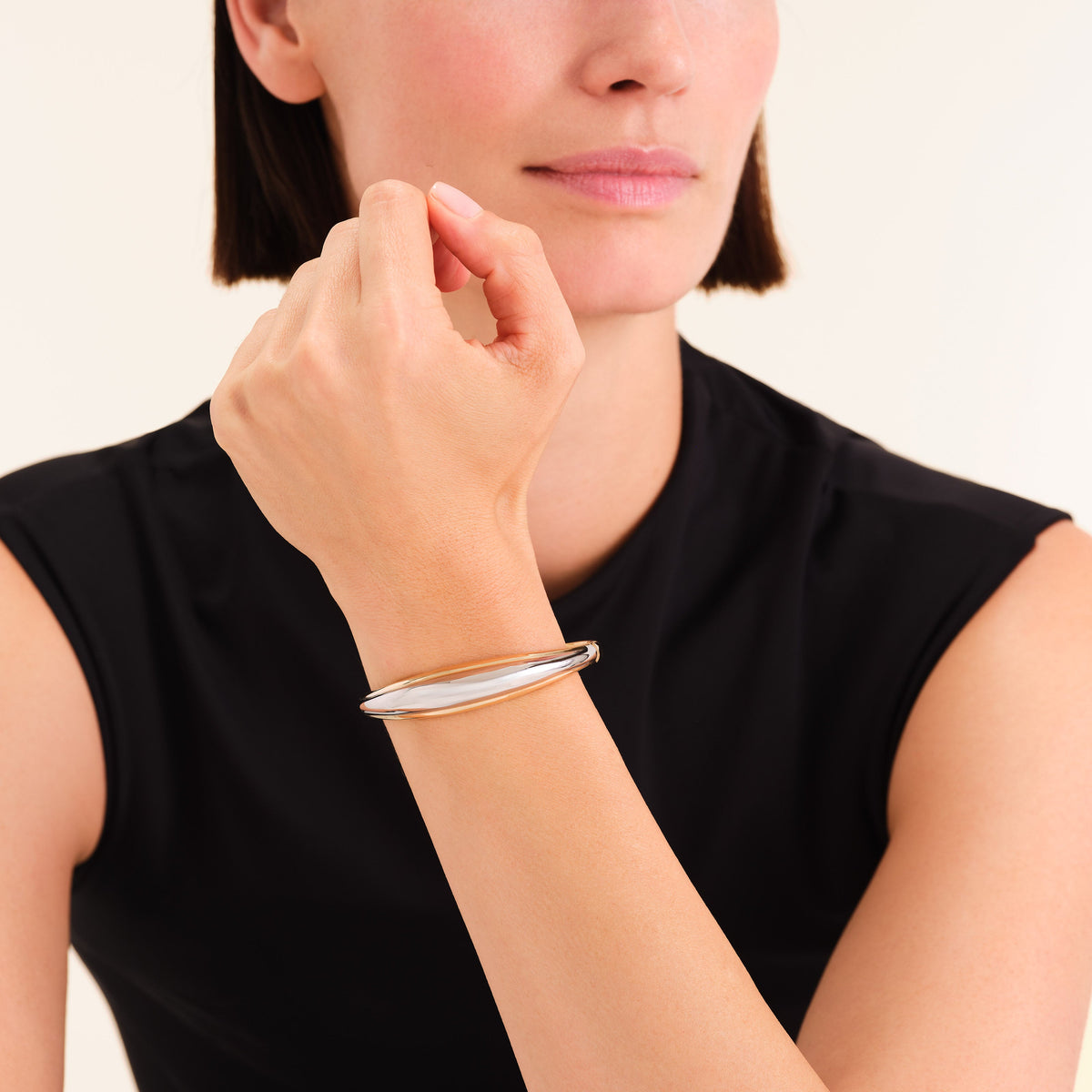 Bracciale cupola bicolore leftcolumn,