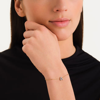 Bracciale Lettera A con cristalli leftcolumn