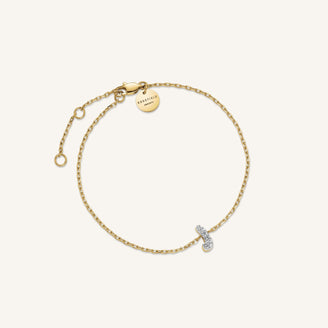 Bracciale Lettera J con cristalli leftcolumn