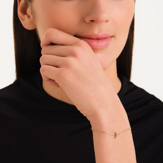 Bracciale Lettera J con cristalli leftcolumn