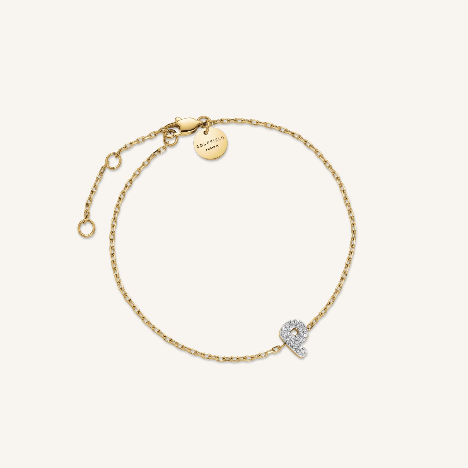 Bracciale Rosefield Oval Brace Gold - JBOLG-J540, Acciaio Inox Placcato Oro, Gioiello Personalizzabile Con Ciondoli The Pendant Collection