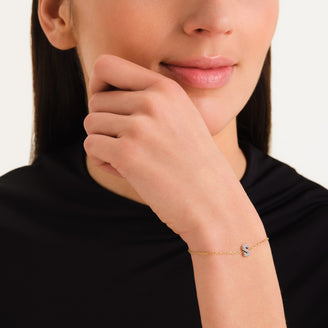 Bracciale Lettera S con cristalli leftcolumn