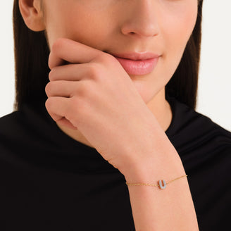 Bracciale Lettera U con cristalli leftcolumn