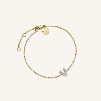 Bracciale Lettera V con cristalli leftcolumn