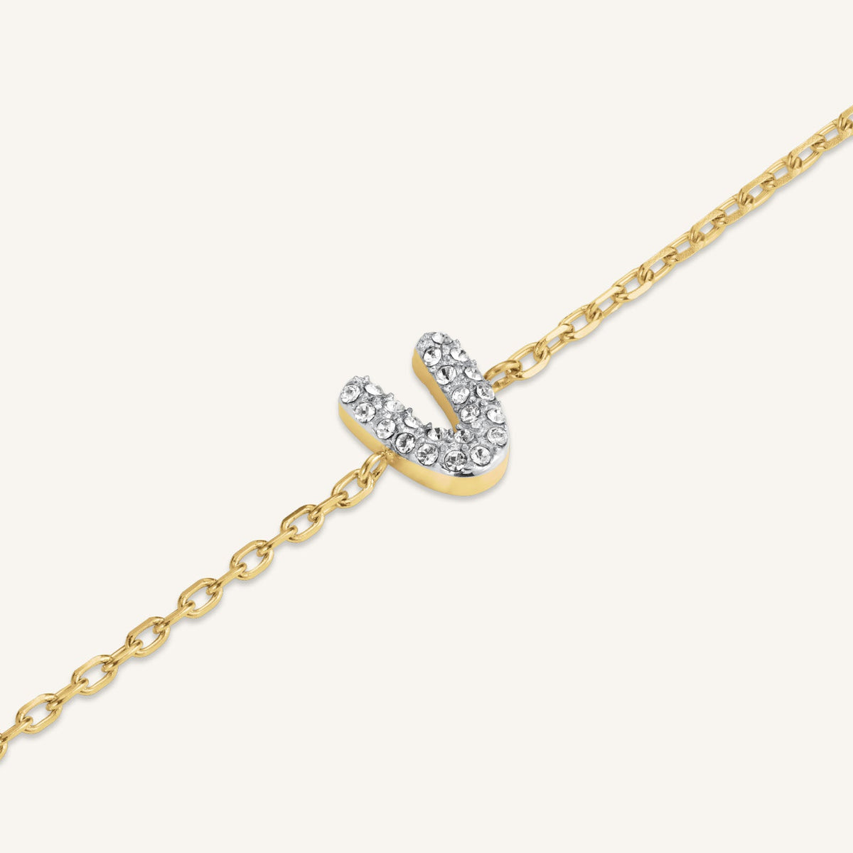 Bracciale Lettera V con cristalli leftcolumn