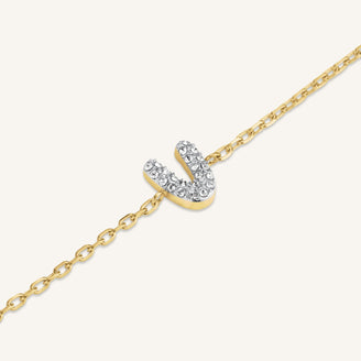 Bracciale Lettera V con cristalli leftcolumn