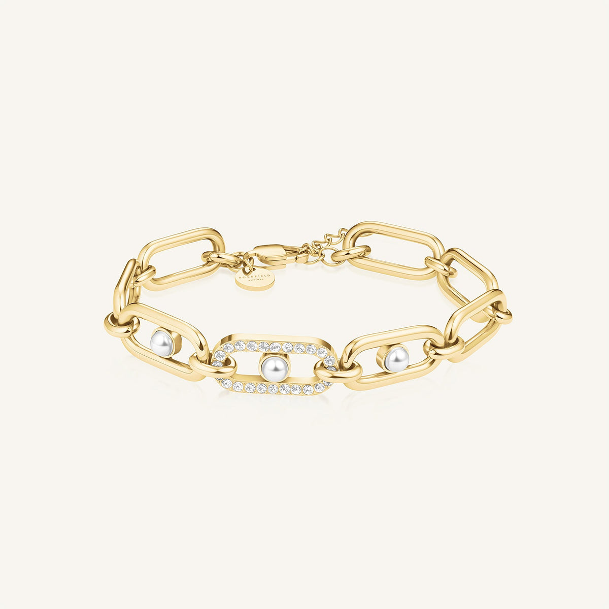 Bracciale a Maglie con Perla leftcolumn