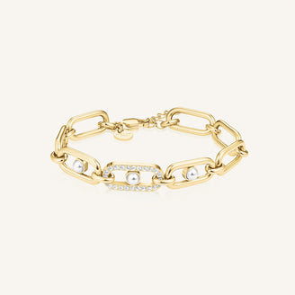 Bracciale a Maglie con Perla leftcolumn