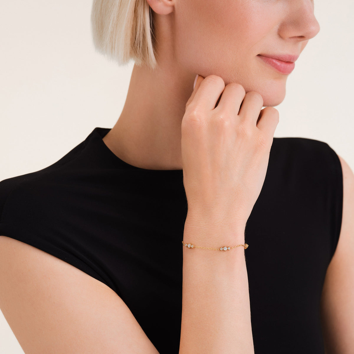 Bracciale a Tre Pietre JBTCS-J1021,leftcolumn