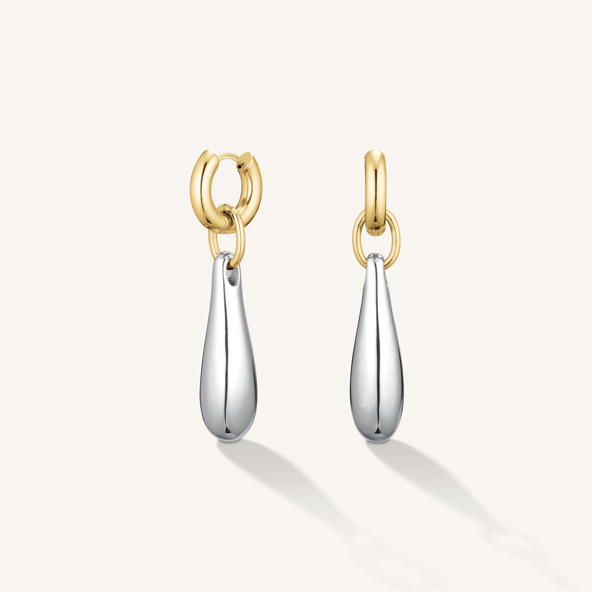 Orecchini pendenti bicolore leftcolumn,