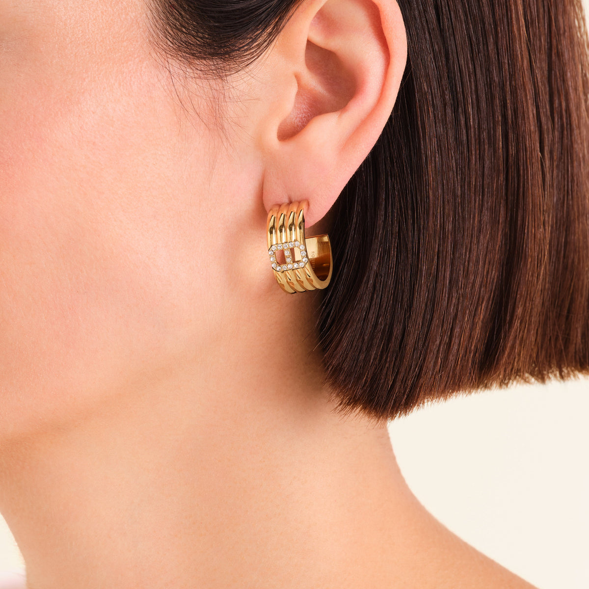 Orecchini a cerchio ottagonali fini leftcolumn,