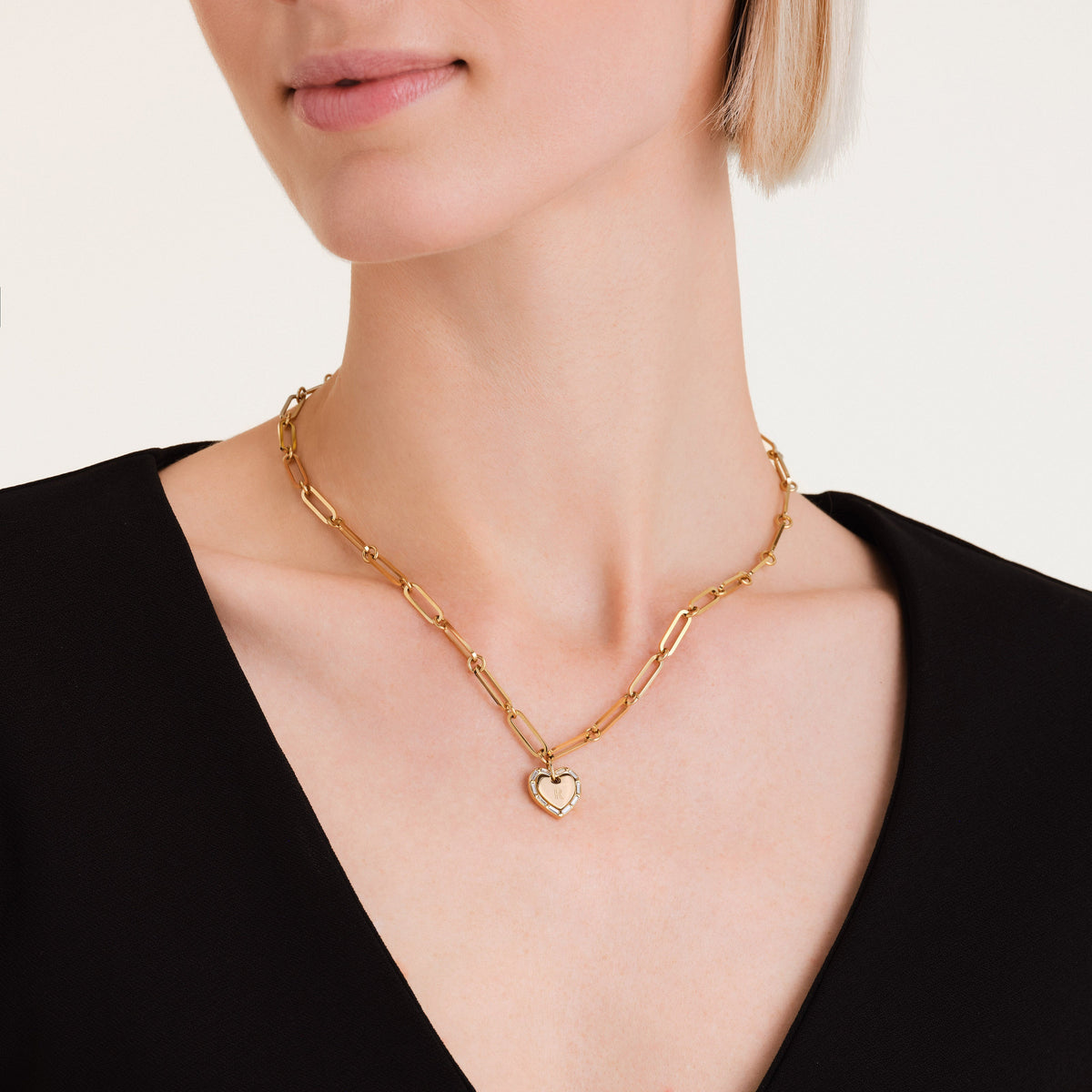 Collana Con Baguette A Cuore JNHBG-J1148, leftcolumn