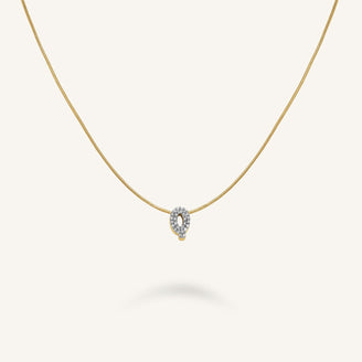 Collana Lettera Q con cristalli leftcolumn