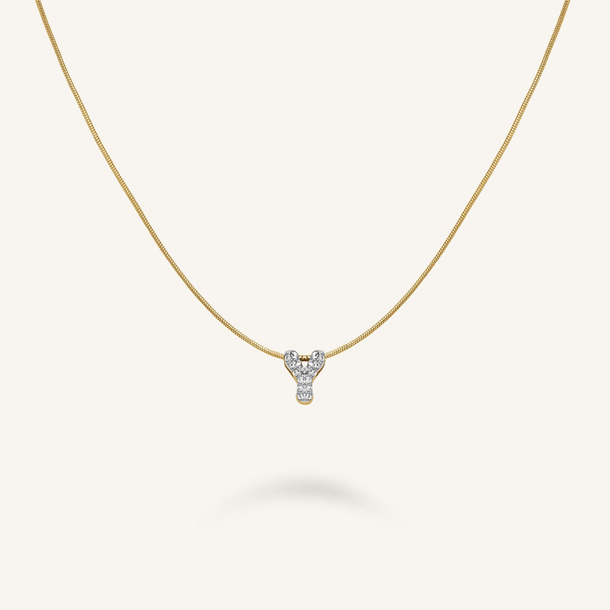Collana Lettera Y con cristalli leftcolumn