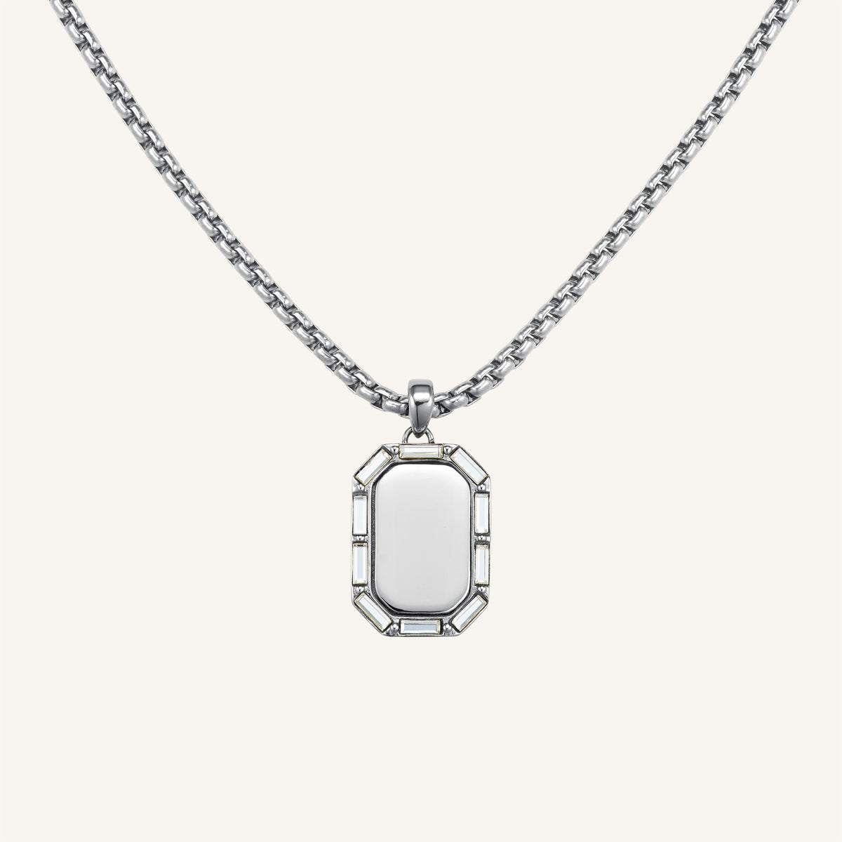 Collana Con Baguette Ottagonale JNOBG-J1147,leftcolumn