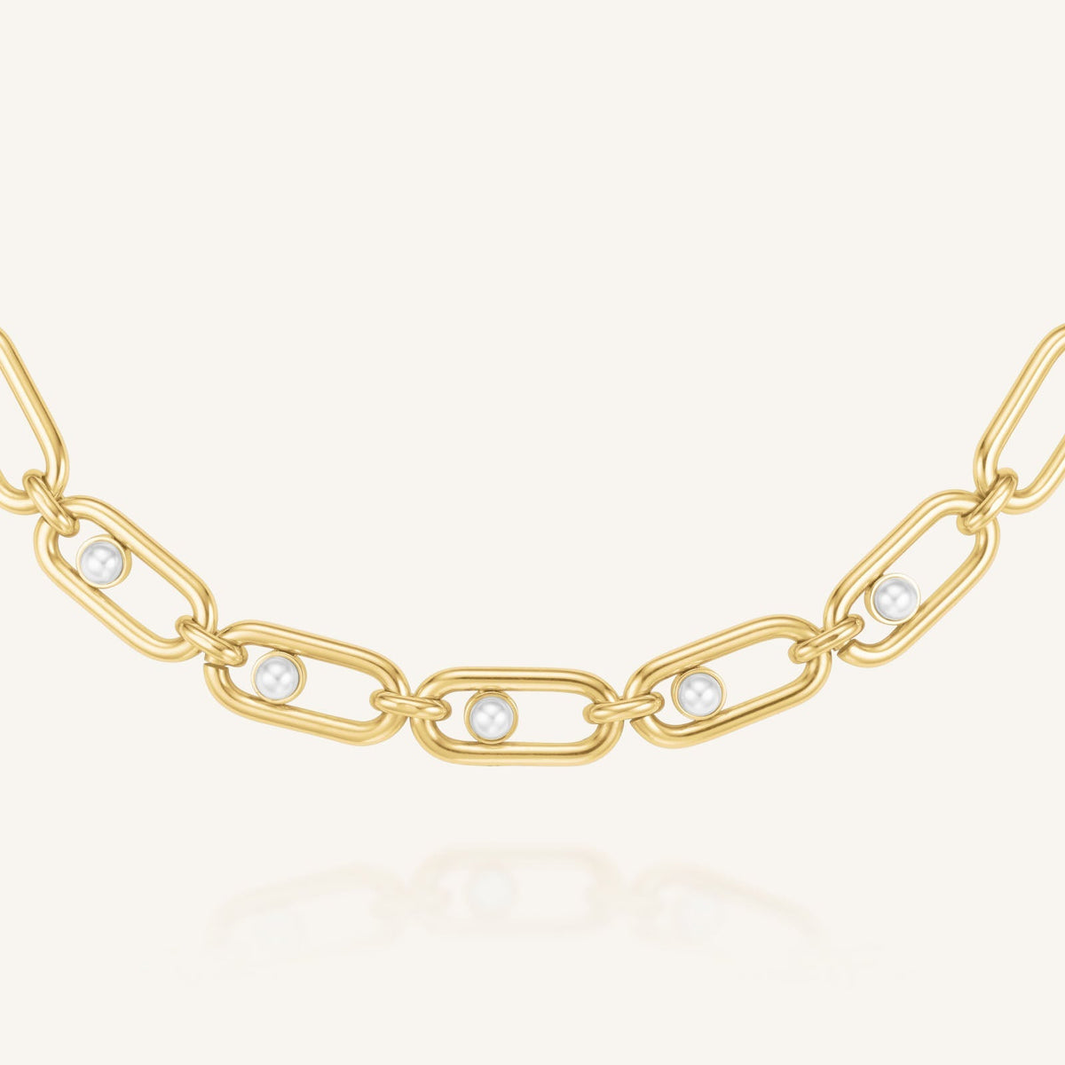 Collana a Maglie con Perla leftcolumn