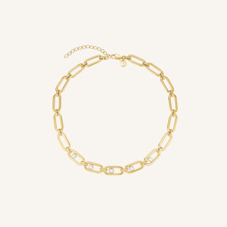 Collana a Maglie con Perla leftcolumn