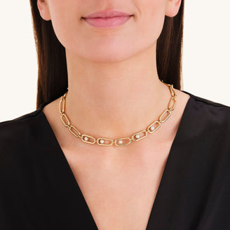 Collana a Maglie con Perla leftcolumn