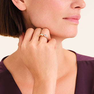 Anello bicolore leftcolumn,