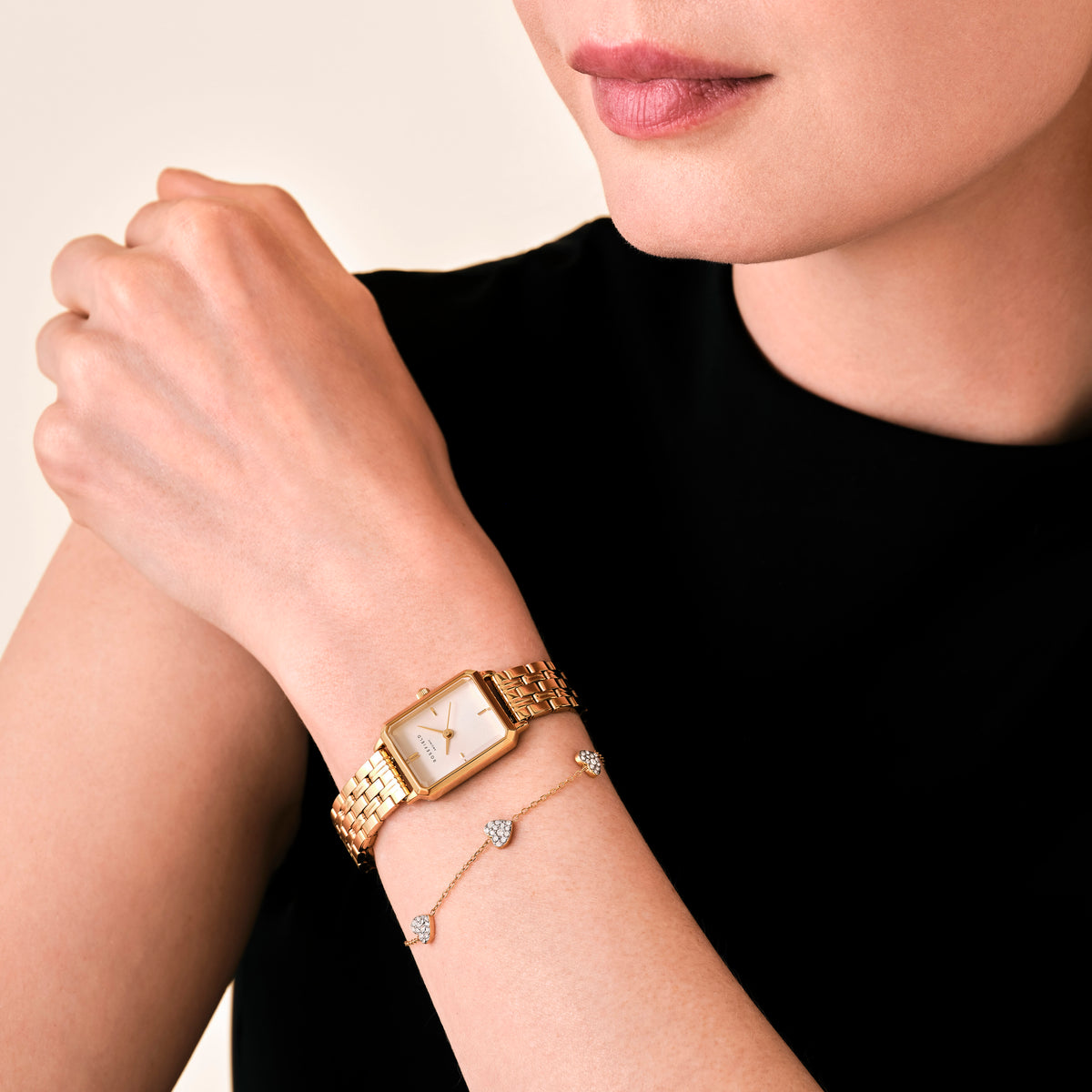 Octagon XS Oro + Bracciale 3 Cuori leftcolumn