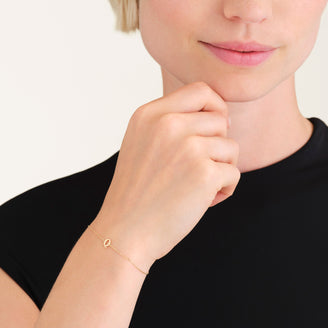 Initial Bracelet Q leftcolumn