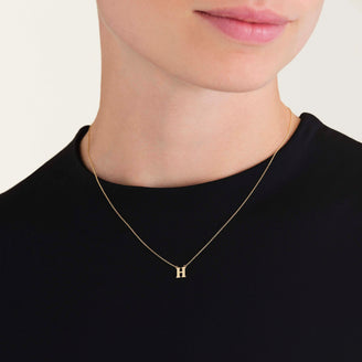 Initial Necklace H leftcolumn