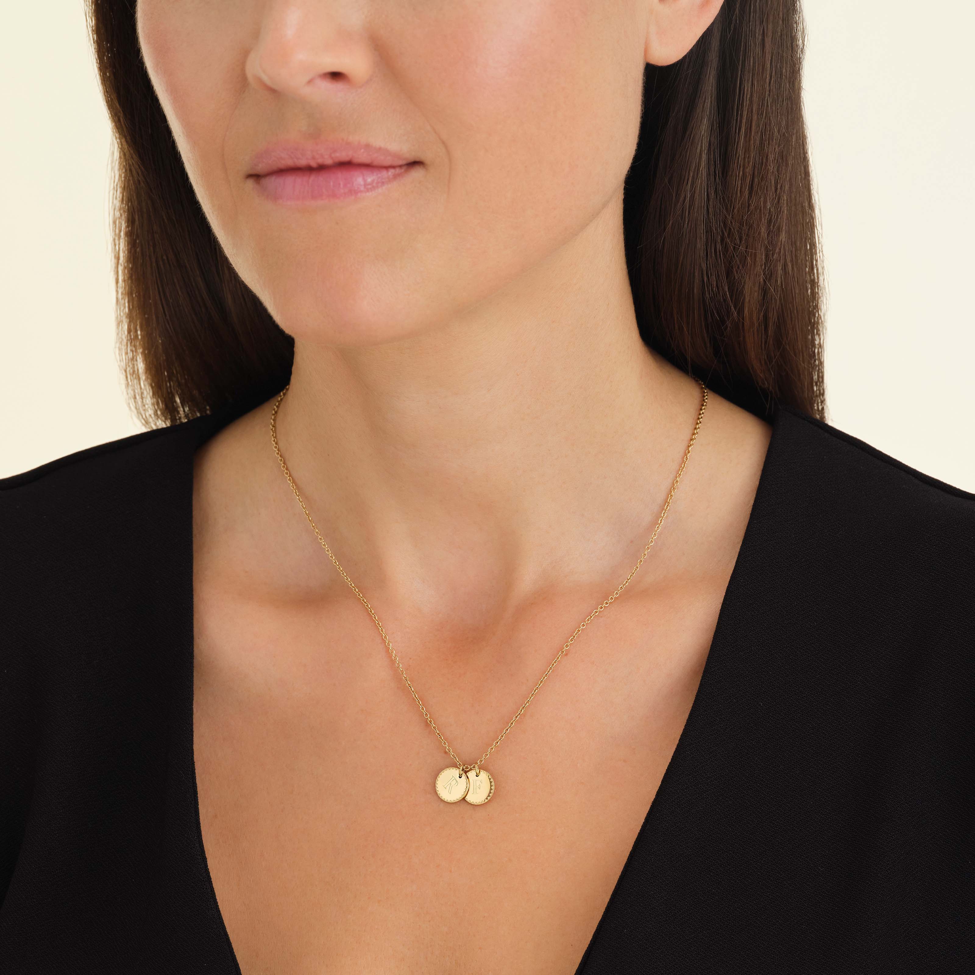 PROSTEEL Collana Donna Con Iniziale A-Z – Doppia Catena In Acciaio Inossidabile 316L – Regalo In Scatola E Sacchetto Di Velluto