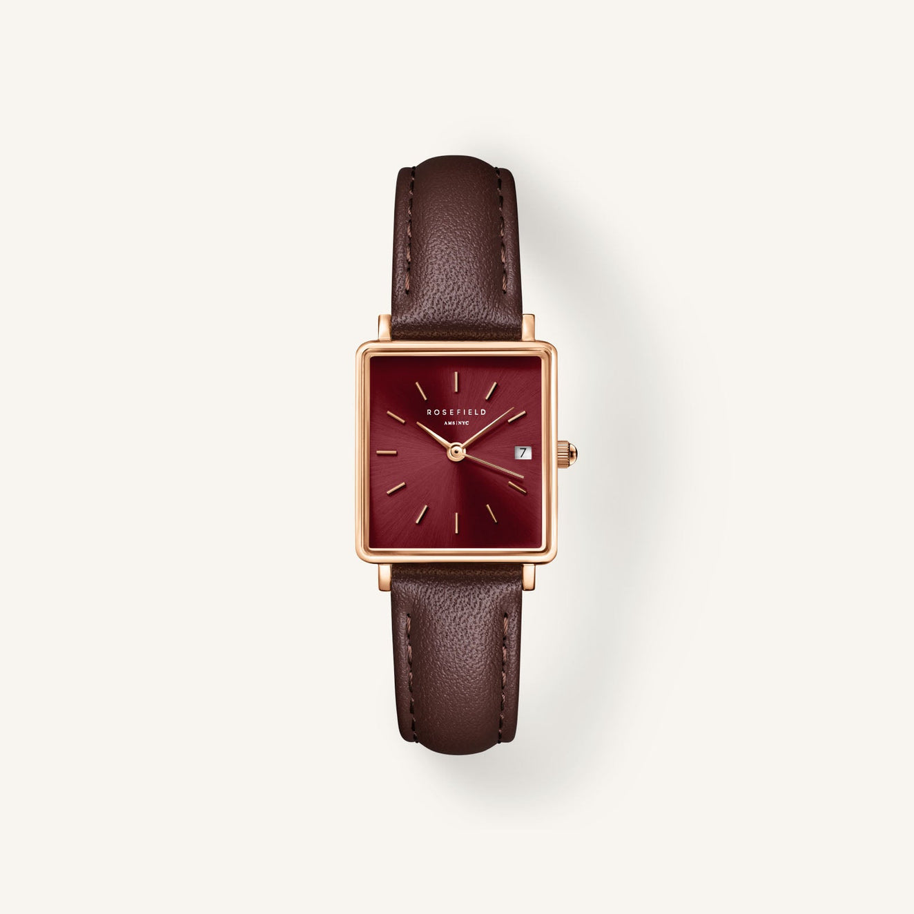 WOCCI Cinturino Orologio In Vera Pelle Vintage 18mm | Fibbia Oro Rosa | Marrone Scuro Con Attrezzi Inclusi